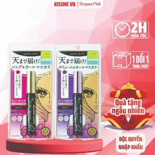 Mascara Kissme Giúp Cong Và Dài Mi Long & Curl Mascara 6g