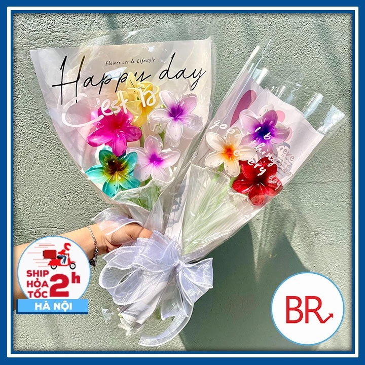 Set nguyên liệu làm Bó hoa kẹp tóc hoa sứ Bauhinia Tình Yêu cỡ lớn hottrend tặng bạn gái sinh nhật 20/10 Phụ kiện tóc nữ