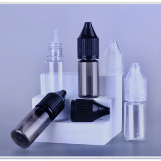 Lọ chiết mực,dung dịch 5ml. Nắp trắng và đen sang trọng trong phun xăm