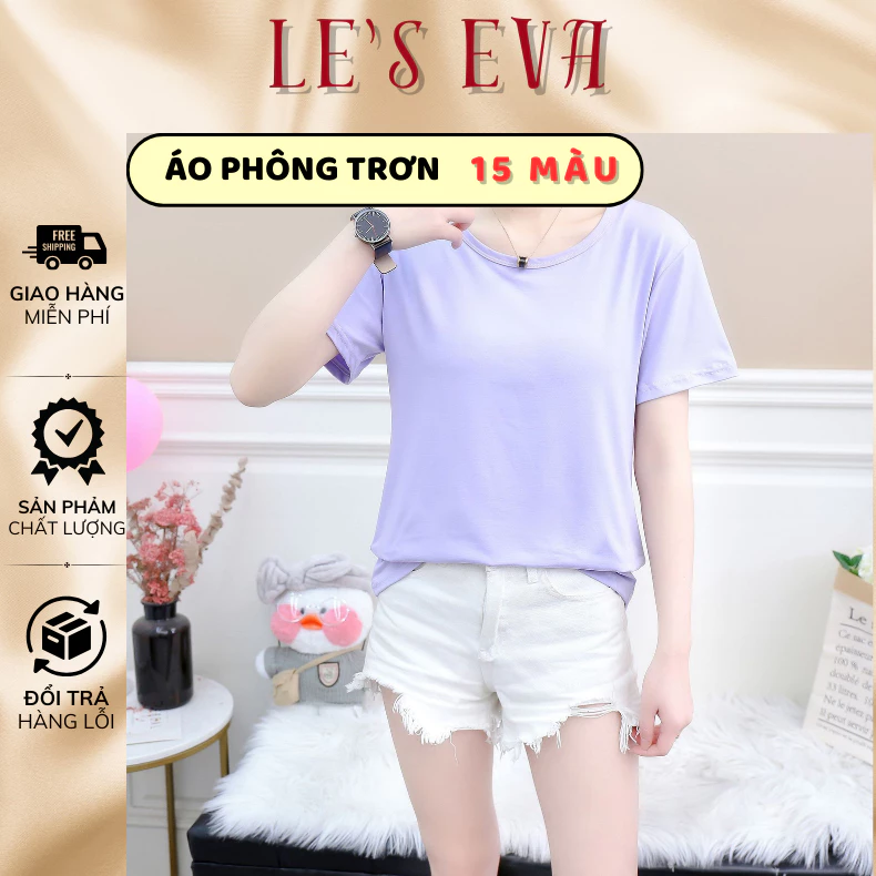 Áo thun trơn unisex chất liệu cotton dày dặn thoáng mát nhiều màu sắc dễ phối đồ - A01 - LESEVA