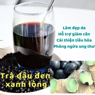 1kg trà đậu đen xanh lòng rang sẵn ( đóng túi zip/hút chân không)