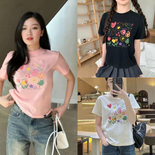 Áo Thun Nữ , Áo Thun Babytee Nữ Hình Mặt Trời