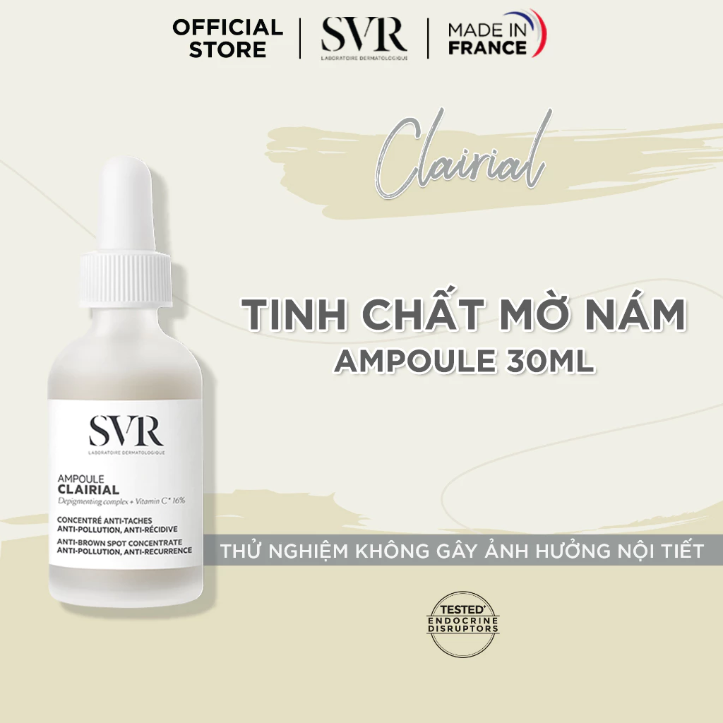 Tinh chất dưỡng da SVR CLAIRIAL AMPOULE 30ml dưỡng da, làm mờ vết nám, giảm sự xuất hiện các đốm nâu mới