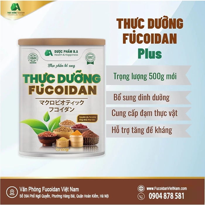 Thực dưỡng Fucoidan - dành cho người bệnh ung thư, người bị tiểu đường, người ăn kiêng. Hộp 500g