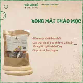 Thảo dược xông hơi mặt làm sạch lỗ chân lông - Lá xông hơi mặt đào thải độc tố da mặt, trắng sáng, căng mịn màng