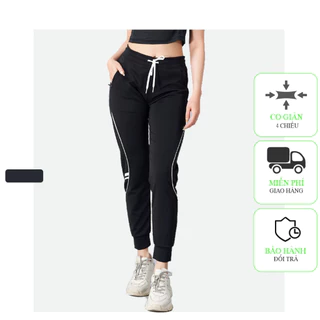 Quần Thể Thao Jogger Nữ ICADO SG13, Quần Tập Gym Yoga Co Giãn 4 Chiều, Thoáng Khí