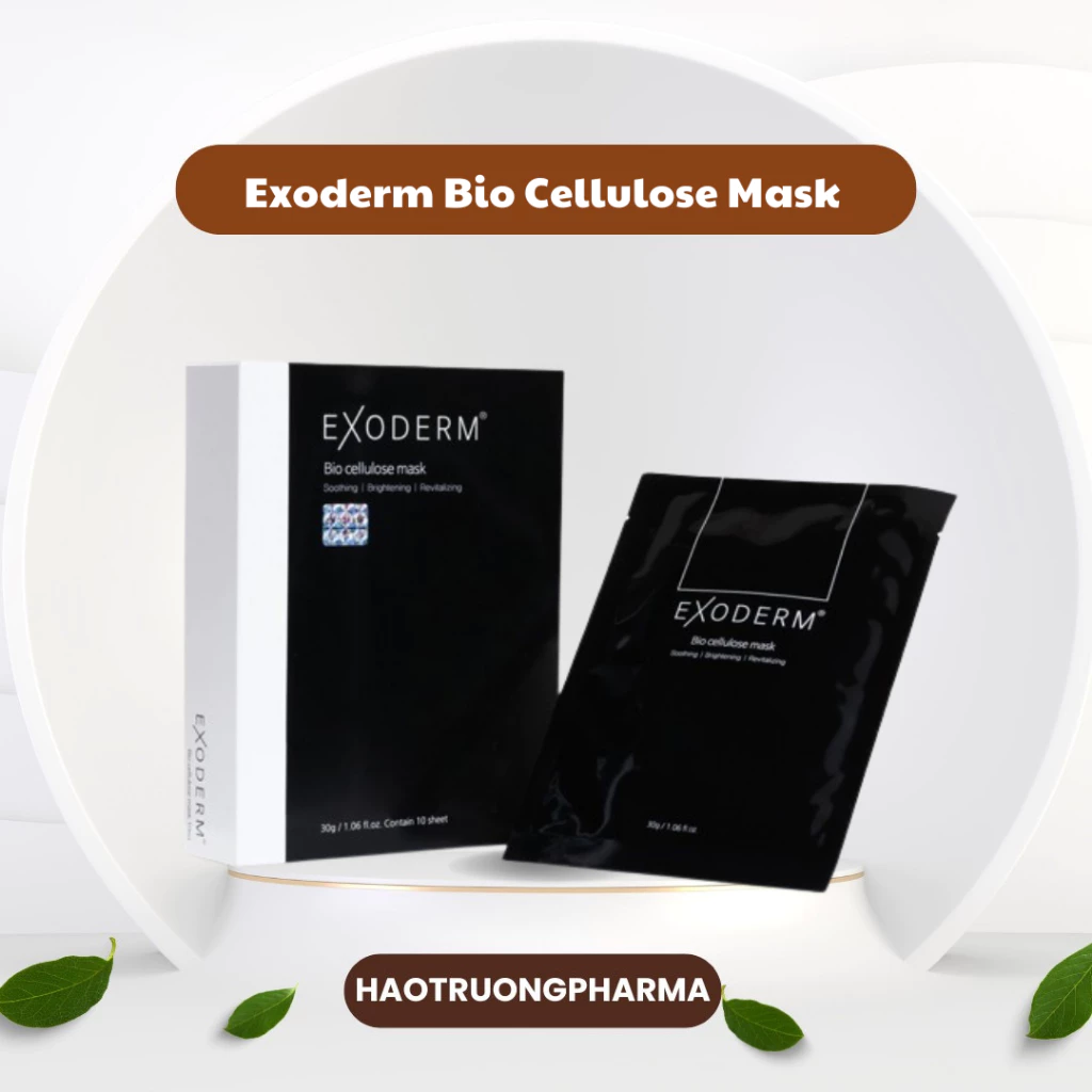 [Hàng công ty] Mặt nạ Exoderm Bio Cellulose Mask mang lại hiệu quả làm sáng, cấp ẩm và phục hồi làn da một cách hiệu quả