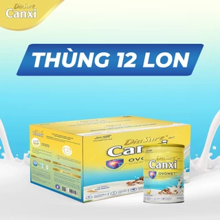 Thức Uống Dinh Dưỡng Từ Hạt DiaSure Canxi Ovomet ( Thùng 12 Lon 650G) - Hỗ Trợ Toàn Diện Các Vấn Đề Về Xương Khớp