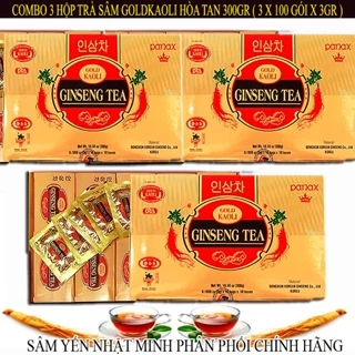 Sốc mới 2026- Combo 3 Tặng 1 Trà Sâm Hòa Tan Goldkaoli 300gx4