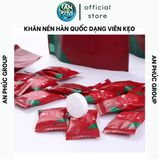 Khăn mặt nén Hàn Quốc dạng viên kẹo - Tiện dụng, siêu rẻ