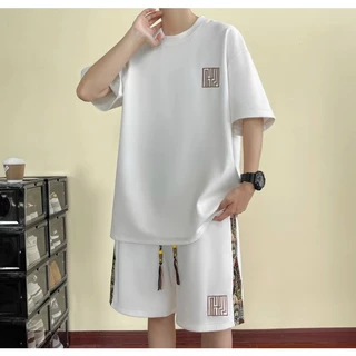 Bộ thời trang thun hè xuất khẩu chất lượng cao vải cotton tổ ong