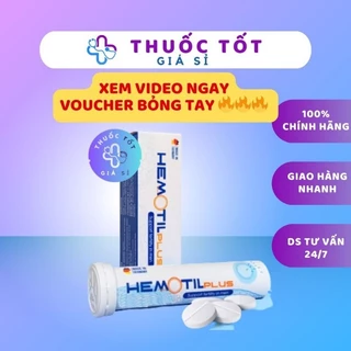 Viên Sủi HEMOTIL PLUS Tăng chất lượng tinh trùng, bổ tinh trùng, giảm dị dạng tinh trùng