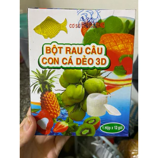 1 Hộp (12 gói )Bột Rau Câu Con Cá Dẻo Hiệp Long (12g) Hàng loại 1