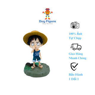 Mô hình one piece Duy Figure nhân vật luffy cute lúc nhỏ móc mũi cao 14cm, figure anime đảo hải tặc