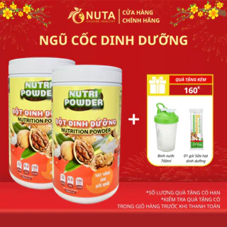 NGŨ CỐC DINH DƯỠNG 18 LOẠI HẠT ĐẬU HỖ TRỢ TĂNG CÂN TĂNG CƠ - BỘT NGŨ CỐC ĂN KIÊNG KHÔNG ĐƯỜNG [COMBO 2 HỘP 1000G]