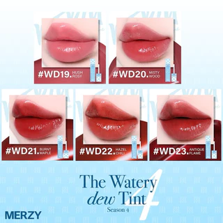 [NEW][Ver 4] Son Tint Bóng Hàn Quốc Bền Màu, Lâu Trôi Cho Đôi Môi Căng Mọng, Ẩm Mịn Merzy The Watery Dew Tint 4g