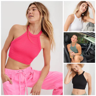 Áo tank dáng yếm croptop Aerie xuất lỗi (42-83kg)