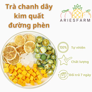 Trà chanh dây kim quất đường phèn, nước uống trắng da Triệu Lộ Tư