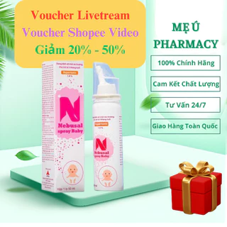 Xịt Mũi Ưu Trương Nebusal Spray 1.9% Giảm Nghẹt Mũi, Sổ Mũi Cho Trẻ Từ 3 Tháng Tuổi Và Người Lớn 50ml