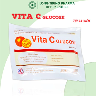 [Hàng tặng] Kẹo ngậm Vita C Glucose (Hộp 24 viên) Mekophar