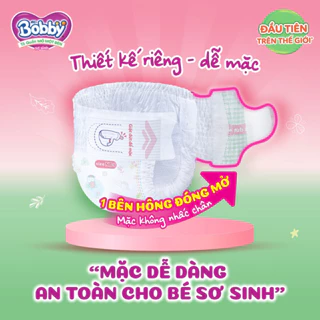 COMBO 5 miếng bỉm quần Mở Một Bên Bobby size NB-s 3-8kg