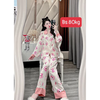 Bộ tay dài 80kg, Đồ Bộ Mặc Nhà Pijama, Bộ Mango Chun's Sleepwear