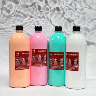 Màu Tô Tượng Bóng HUNGACOLOR Loại Pha Sẵn Chai 1000ml Kèm Vòi Nhấn Và Nắp Bật Chuyên Dụng