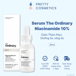 Tinh chất The Ordinary Niacinamide 10% + Zinc 1% - Giảm mụn thâm 30ml (jan)