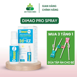 Dimao Pro Oral Spray Bổ Sung Vitamin D và Vitamin K2 Tăng Cường Hấp Thu Canxi Phát Triển Chiều Cao