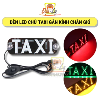 Đèn LED Chữ TAXI Gắn Kính Chắn Gió Xe Hơi Đa Dụng Đổi 2 Màu Tùy Chọn Chân Cắm USB Tiện Dụng