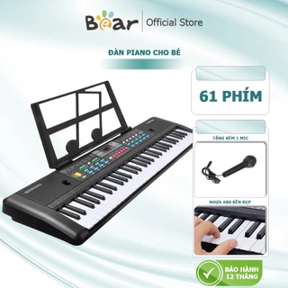 Đàn Piano Đàn Điện Tử 61 Phím Kèm mic Cho Bé Đàn Organ