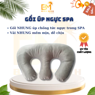 GỐI ÚP NGỰC SPA | Gối nằm úp Massage Body Vải Nhung Mềm Mịn Spa Dưỡng Sinh