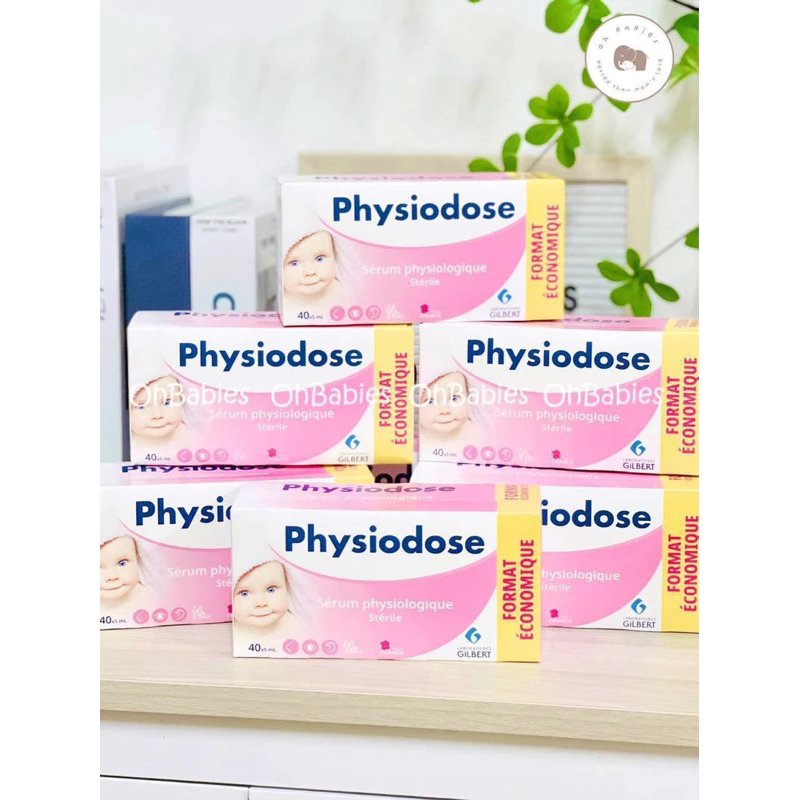 Nước muối sinh lý Pháp Physiodose - Hàng chuẩn mẫu mới nhất [OH BABIES]