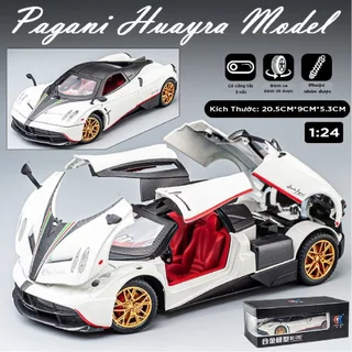 Mô hình xe Pagani Huayra Dinastia đánh lái được full open có đèn âm thanh hộp xốp 1:24 Chezhi OT399