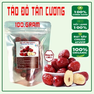 Táo Đỏ Tân Cương 100.Gram (30 quả )- Loại quả Dẻo - Ngọt - Nấu Chè...