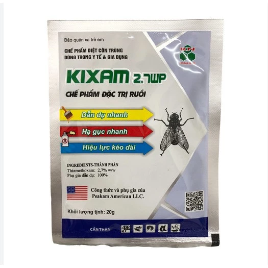 Thuốc diệt ruồi Kixam 2.7WP gói 20g