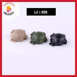 Lắp ráp đồ chơi Phụ kiện 1 cái mũ quân đội (không kèm đèn) Moc Army