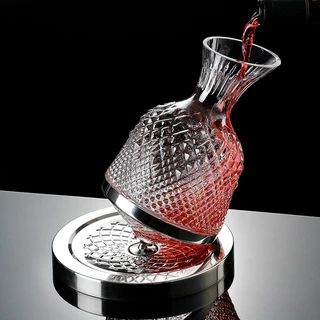 Bình thở rượu vang ( Decanter ) xoay 360 độ phong cách sang trọng bình nước