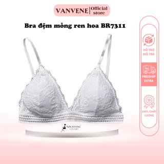 Áo Lót Bra Ren 2 Khuy Vanvene Cao Cấp Sexy Free Size BR7311 (Video & Ảnh Thật)