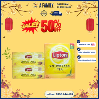 Trà Túi Lọc Lipton Hộp 25 Gói - Hàng Mỹ