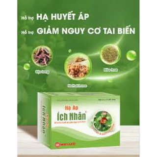 Viên uống Hạ Áp Ích Nhân Nam Dược hỗ trợ hạ huyết áp, giảm nguy cơ tai biến (4 vỉ x 10 viên)