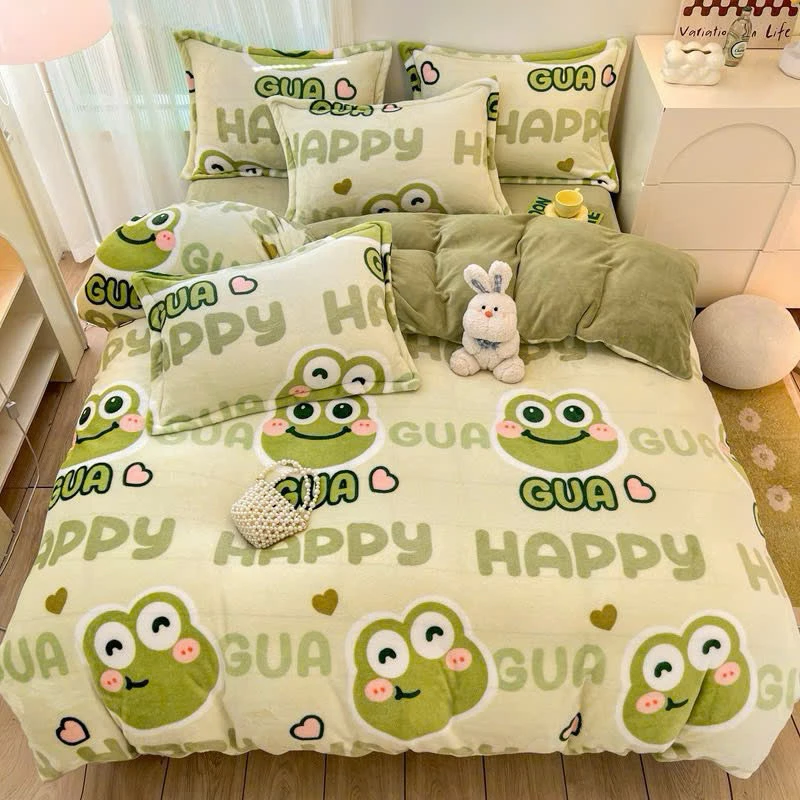 Ga trải giường drap bo chun đủ kích thước vải cotton poly thoáng mát nhiều họa tiết dễ thương