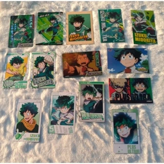 Notebook card bo góc chính hãng_My hero academia_Midoriya Izuku_snap,metal,pola,neon...