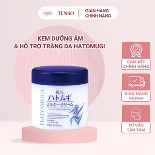 Kem dưỡng trắng da Hatomugi Moisturizing Conditioning The Milky Cream 300g