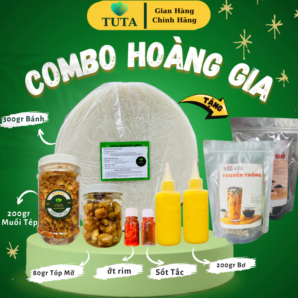 Bánh Tráng Phơi Sương [ TUTA ] Ăn Kèm Muối Tép Hành Phi, Bơ Trứng Gà