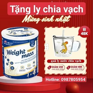 [Tặng ly chia vạch] Sữa Tăng Cân Weight Mass Chính Hãng hộp 720g - 400g , Sữa Weight Mass giúp tăng cân an toàn hiệu quả