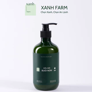 Xanh Farm - Dầu gội thảo mộc bưởi non - Hỗ trợ giảm rụng tóc, kích thích mọc tóc, Chăm Sóc Tóc hư tổn