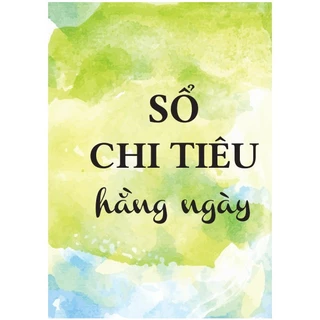 Sổ chi tiêu hàng ngày, sổ lò xo tiện lợi, kích thước A5 in 2 mặt