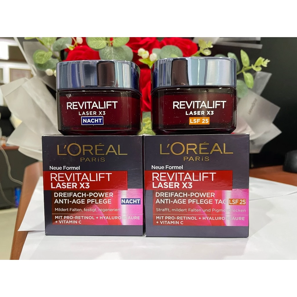 Bộ Kem Dưỡng Da Loreal Revitalift Laser X3