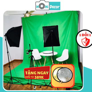 Phông Xanh Quay Phim, Tách Nền, Livestream, Phông Vải Chụp Ảnh Studio, Background Xanh Lá Key Hình - HoHi Decor